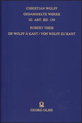 Theis |  De Wolff à Kant / Von Wolff zu Kant | Buch |  Sack Fachmedien