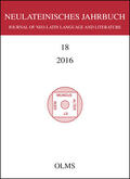 Neuhausen / Laureys |  Neulateinisches Jahrbuch. Journal of Neo-Latin Language and Literature | Buch |  Sack Fachmedien