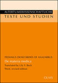Dioscorides Of Anazarbus / Beck |  De materia medica | Buch |  Sack Fachmedien