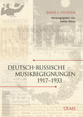 Weiss |  Deutsch-russische Musikbegegnungen 1 | Buch |  Sack Fachmedien