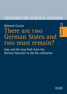 Cuccia | There are two German States and two must remain? | Buch | 978-3-487-15810-5 | sack.de