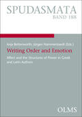 Bettenworth / Hammerstaedt |  Writing Order and Emotion | Buch |  Sack Fachmedien