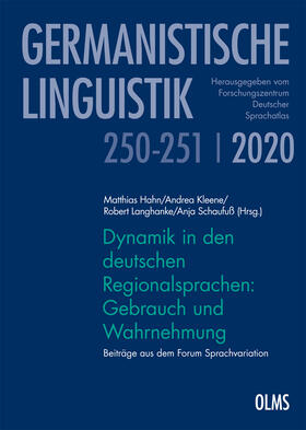 Hahn / Kleene / Langhanke | Dynamik in den deutschen Regionalsprachen: Gebrauch und Wahr | Buch | 978-3-487-15942-3 | sack.de