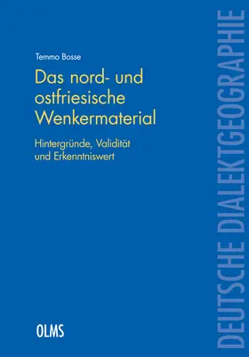 Bosse |  Das nord- und ostfriesische Wenkermaterial | Buch |  Sack Fachmedien