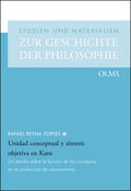 Reyna Fortes |  Unidad conceptual y síntesis objetiva en Kant | Buch |  Sack Fachmedien
