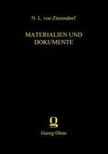 Zimmerling |  Nikolas Ludwig von Zinzendorf: Materialien und Dokumente | Buch |  Sack Fachmedien