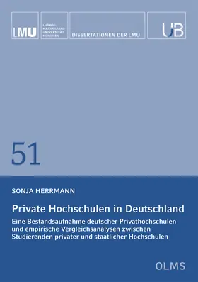 Herrmann |  Private Hochschulen in Deutschland | Buch |  Sack Fachmedien