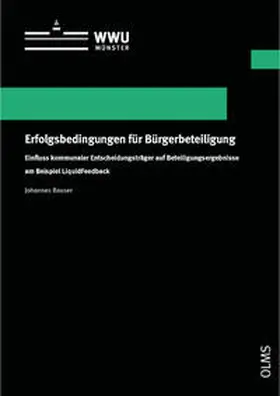 Bauser |  Erfolgsbedingungen für Bürgerbeteiligung | Buch |  Sack Fachmedien