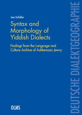 Schäfer |  Syntax and Morphology of Yiddish Dialects | Buch |  Sack Fachmedien