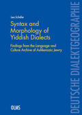 Schäfer |  Syntax and Morphology of Yiddish Dialects | Buch |  Sack Fachmedien