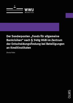 Palm | Palm, Z: Sonderposten "Fonds für allgemeine Bankrisiken" nac | Buch | 978-3-487-16196-9 | sack.de