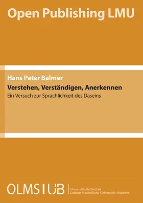 Balmer |  Verstehen, Verständigen, Anerkennen | Buch |  Sack Fachmedien