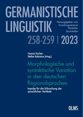 Fischer / Rabanus |  Morphologische und syntaktische Variation in den deutschen Regionalsprachen | Buch |  Sack Fachmedien
