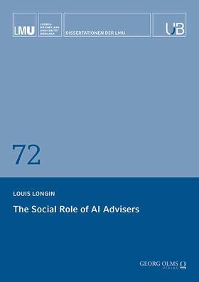 Longin |  The Social Role of AI Advisers | Buch |  Sack Fachmedien