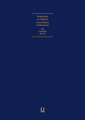 Calderón De La Barca / Mensching / Rolshoven |  Concordancia Calderoniana / Konkordanz zu Calderón | Buch |  Sack Fachmedien