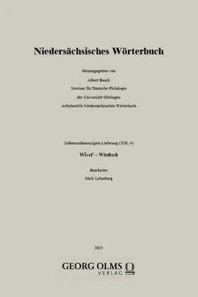Busch |  Niedersächsisches Wörterbuch | Buch |  Sack Fachmedien