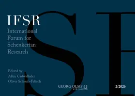 Cadwallader / Schwab-Felisch |  International Forum for Schenkerian Research | Buch |  Sack Fachmedien