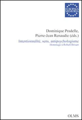 Pradelle / Renaudie | Intentionnalité, sens, antipsychologisme | E-Book | www.sack.de