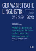 Fischer / Rabanus |  Morphologische und syntaktische Variation in den deutschen Regionalsprachen | eBook | Sack Fachmedien