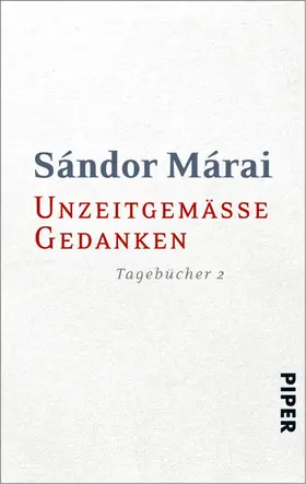 Márai / Zeltner |  Unzeitgemäße Gedanken | eBook | Sack Fachmedien