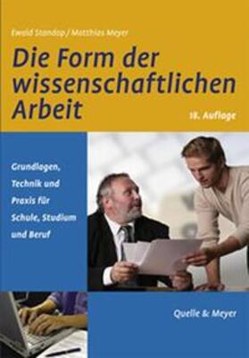 Standop / Meyer | Die Form der wissenschaftlichen Arbeit | Buch | 978-3-494-01437-1 | sack.de