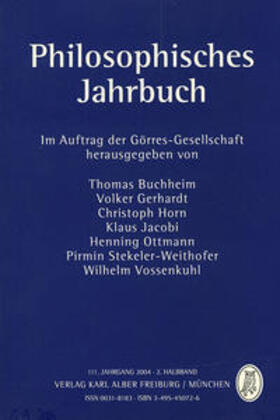 Buchheim / Gerhardt / Horn |  Philosophisches Jahrbuch 111. 2 / 2004 | Buch |  Sack Fachmedien