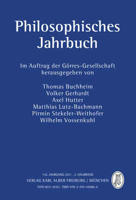 Buchheim / Gerhardt / Hutter | Philosophisches Jahrbuch 118.2  Jahrgang 2011 | Buch | 978-3-495-45086-4 | sack.de