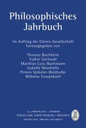 Buchheim / Gerhardt / Lutz-Bachmann |  Philosophisches Jahrbuch | Buch |  Sack Fachmedien