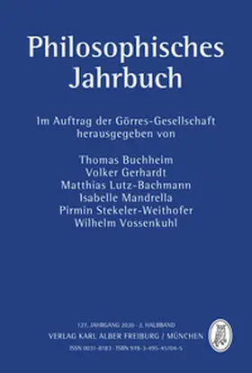 Buchheim / Gerhardt / Lutz-Bachmann |  Philosophisches Jahrbuch | Buch |  Sack Fachmedien
