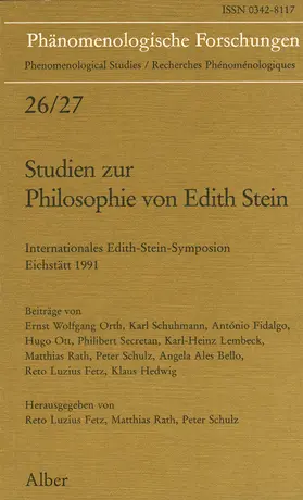 Fetz / Rath |  Studien zur Philosophie von Edith Stein | Buch |  Sack Fachmedien