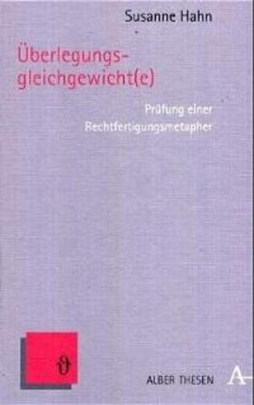 Hahn | Überlegungsgleichgewicht(e) | Buch | 978-3-495-48027-4 | sack.de
