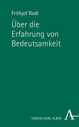 Rodi |  Über die Erfahrung von Bedeutsamkeit | eBook | Sack Fachmedien