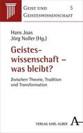Joas / Noller |  Geisteswissenschaft – was bleibt? | eBook | Sack Fachmedien