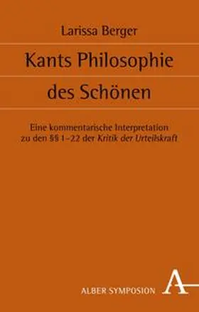 Berger |  Kants Philosophie des Schönen | eBook | Sack Fachmedien
