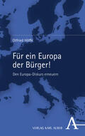 Höffe |  Für ein Europa der Bürger! | Buch |  Sack Fachmedien