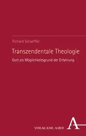 Schaeffler |  Transzendentale Theologie | eBook | Sack Fachmedien