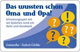 Gutensohn / Siebert-Görlitz | Das wussten schon Oma und Opa! | Medienkombination | 978-3-497-02861-0 | www.sack.de