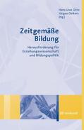 Otto / Oelkers |  Zeitgemäße Bildung | eBook | Sack Fachmedien