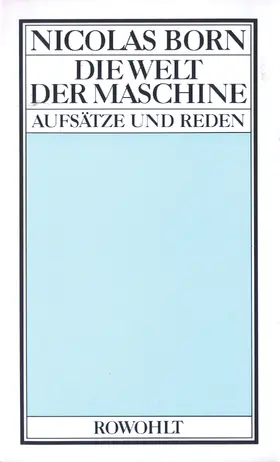 Born / Haufs |  Die Welt der Maschine | Buch |  Sack Fachmedien