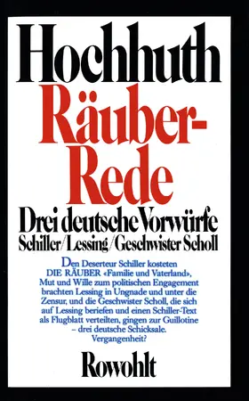Hochhuth |  Räuber-Rede | Buch |  Sack Fachmedien
