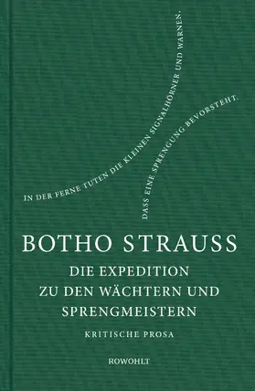 Strauß |  Die Expedition zu den Wächtern u. Sprengmeistern | Buch |  Sack Fachmedien