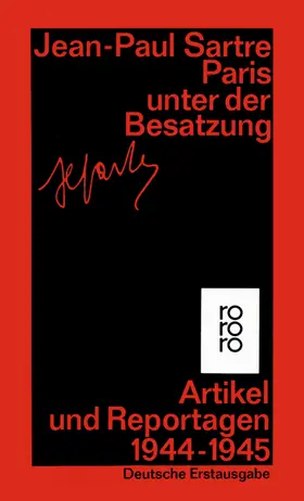 Grössel / Sartre |  Paris unter der Besatzung | Buch |  Sack Fachmedien
