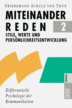 Schulz von Thun |  Miteinander reden 2 | Buch |  Sack Fachmedien