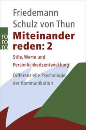 Schulz von Thun | Miteinander reden 2 | Buch | 978-3-499-18496-3 | sack.de