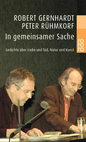Gernhardt / Rühmkorf |  In gemeinsamer Sache | Buch |  Sack Fachmedien