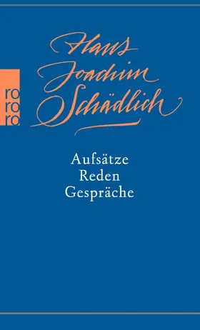 Schädlich |  Aufsätze, Reden, Gespräche | Buch |  Sack Fachmedien