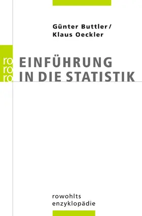 Buttler / Oeckler |  Einführung in die Statistik | Buch |  Sack Fachmedien