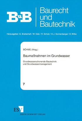 Böhme | Baumaßnahmen im Grundwasser | Buch | 978-3-503-04036-0 | sack.de
