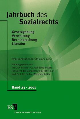 Wannagat / Gitter | Jahrbuch des Sozialrechts, Band 23 | Buch | 978-3-503-06095-5 | sack.de