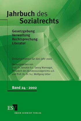 Wannagat / Gitter | Jahrbuch des Sozialrechts, Band 24 | Buch | 978-3-503-06661-2 | sack.de